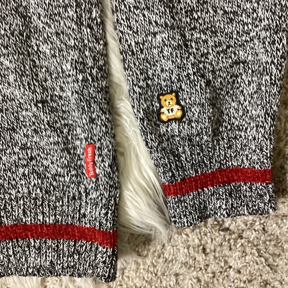 Teddy Fresh x Peanuts Knit Sweater Snoopy Woodstock Oversized XS - Picture 5 of 8